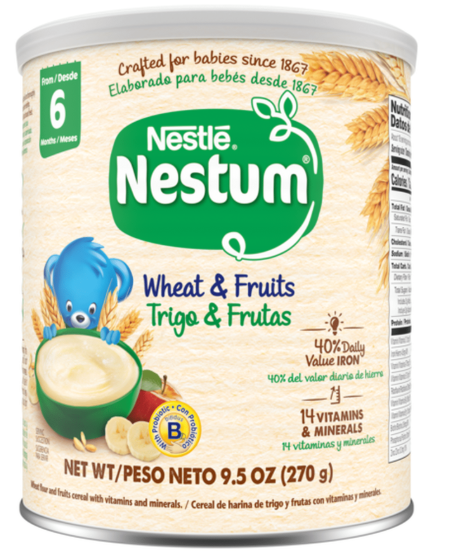 NESTLE NESTUM WHEAT & FRUITS PROBIOTIC CEREAL 12/9.52OZ