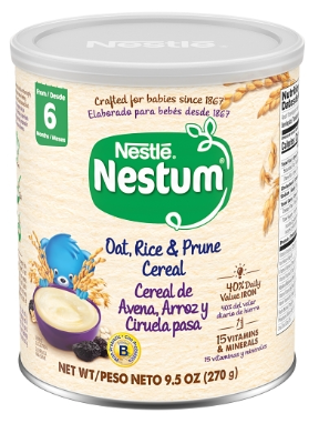 NESTLE NESTUM OAT RICE & PRUNE CEREAL 12/9.52OZ