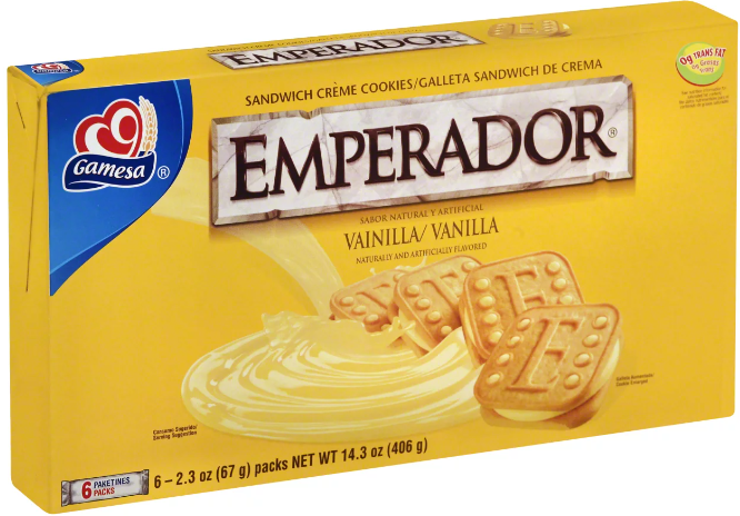 GAMESA EMPERADOR VAINILLA 12/14.3OZ