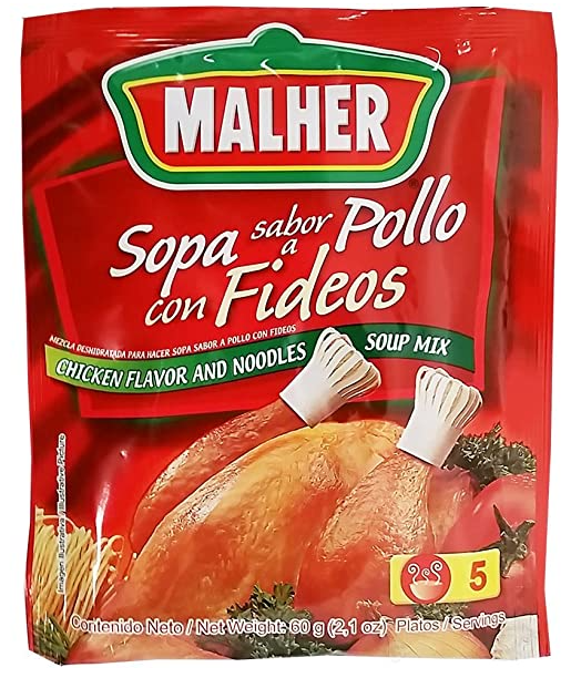 MALHER SOPA POLLO FIDEO 25/12/1.06OZ