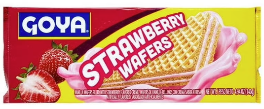 GOYA STRAWBERRY WAFERS 24/4.94OZ