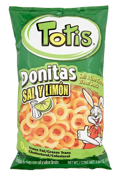 TOTIS DONITAS SAL/LIMON(909)12/3.88OZ