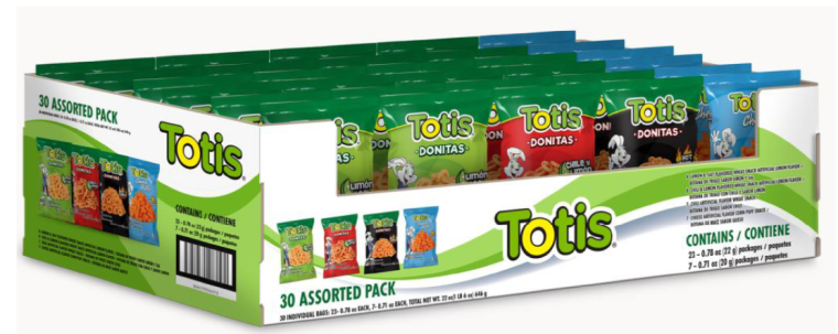 TOTIS DONITAS TRAY PACK 30/0.7OZ