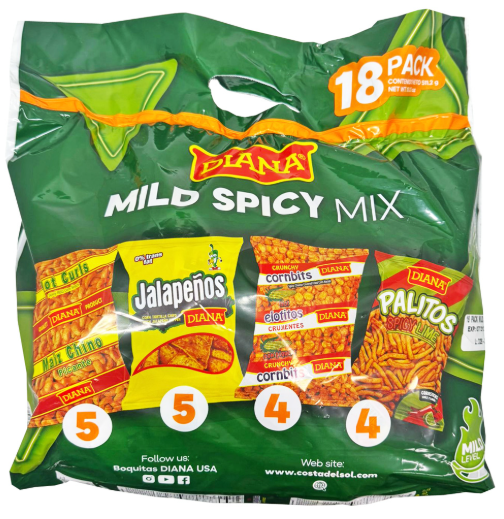 DIANA FAMILY MIX SPICY 10/18/18.03OZ