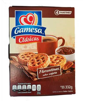 GAMESA FLORENTINAS CAJETA 12/11.71OZ