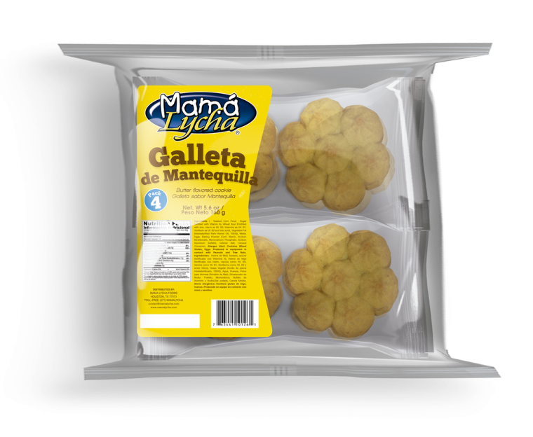 MAMA LYCHA GALLETA DE MANTEQUILLA (4PK) 12/5.6OZ