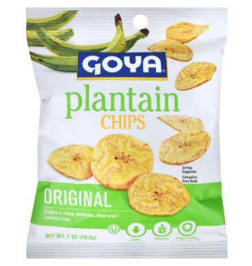GOYA PLANTAIN CHIPS 12/1OZ