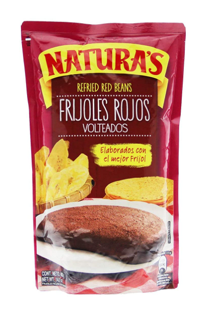 NATURAS FRIJOLES VOLTEADOS ROJO 24/14OZ