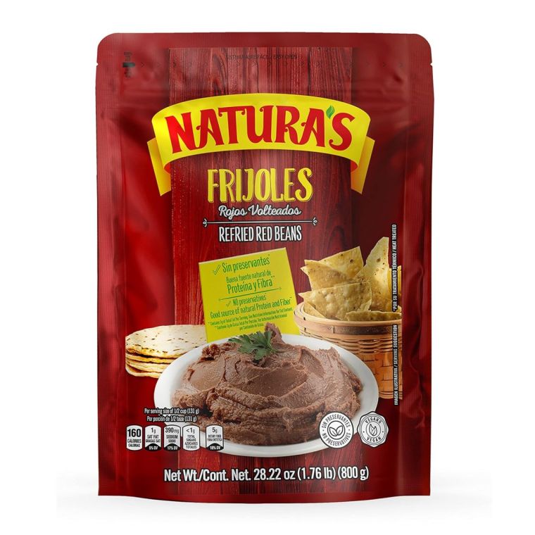 NATURAS FRIJOL VOLTEADO ROJO 12/28OZ