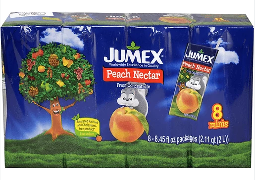 JUMEX MINI PEACH 5/8PK