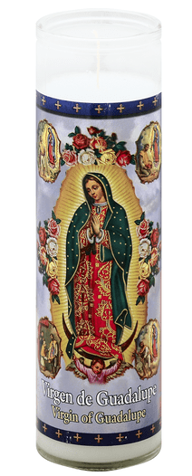ST JUDE VIRGEN DE GUADALUPE WHT 12/8"