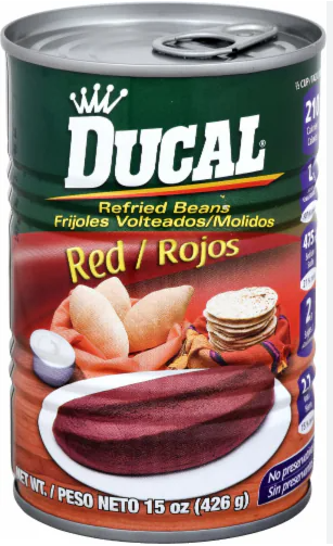 DUCAL RED REFRIED BEANS 24/15OZ
