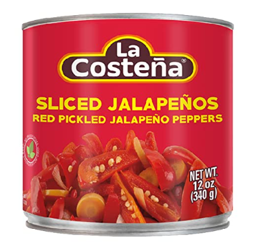LA COSTENA RED JALAPENO SLCD 12/12OZ