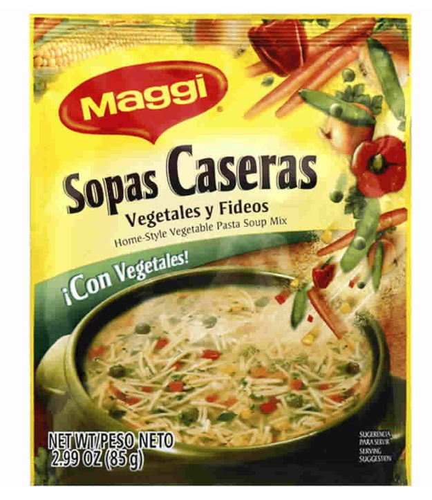 MAGGI SOUP CASERA POLLO Y VEGETAL 12/3.03OZ