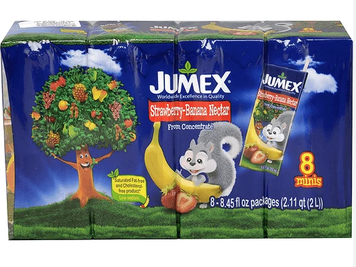 JUMEX MINI STRAW-BANANA 5/8PK