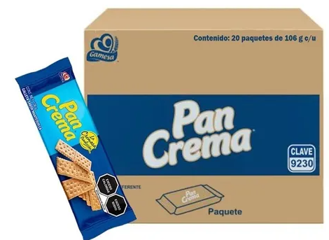 GAMESA PAN CREMA PAQUETIN 20/106G