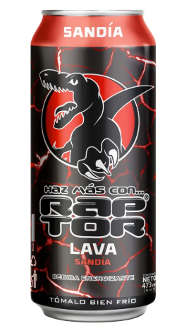 RAPTOR ENERGY DRINK LAVA SANDIA 24/16OZ