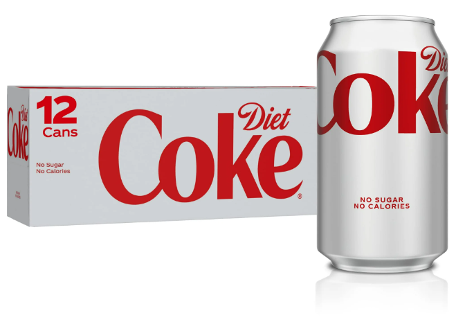 COCA COLA DIET 12OZ 12PK