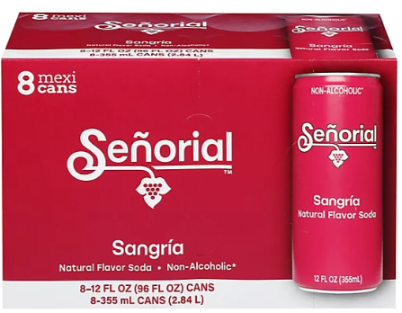 JARRITOS SANGRIA SENORIAL CANS 3/8/12OZ