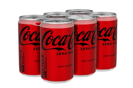 COCA COLA ZERO CANS 4/6PK/7.5OZ