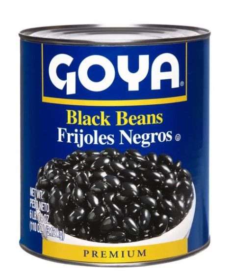 GOYA BLACK BEANS 6/6.875LB