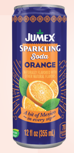 JUMEX SPARKLING SODA ORANGE 12/12OZ