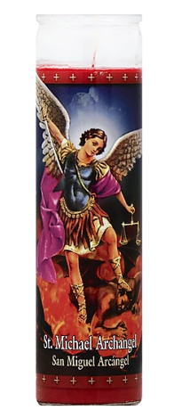 ST JUDE ST MICHAEL ARCHANGEL RED 12/8"