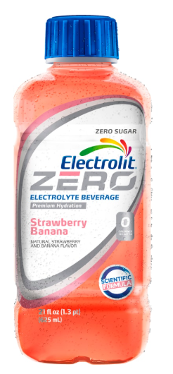 ELECTROLIT ZERO STRAWBERRY BANANA 12/21OZ