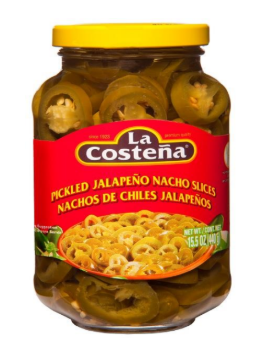 LA COSTENA JALAPENO NACHO GLASS 12/15.5OZ