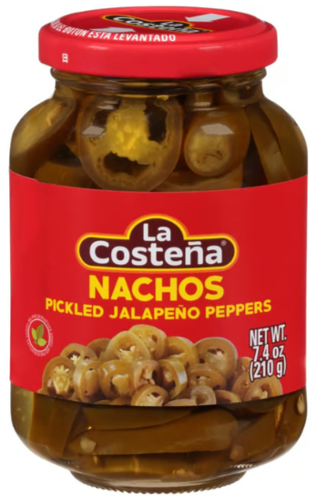 LA COSTENA JALAPENO NACHO GLASS 12/7.4OZ