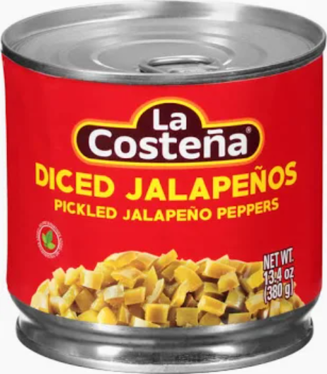 LA COSTENA JALAPENO DICED GLASS 12/7.4OZ