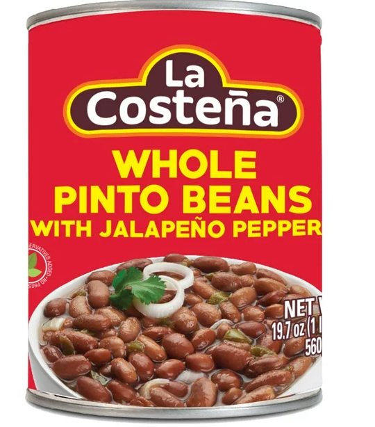 LA COSTENA PINTO BEANS WHL W/JAL 12/19.7OZ
