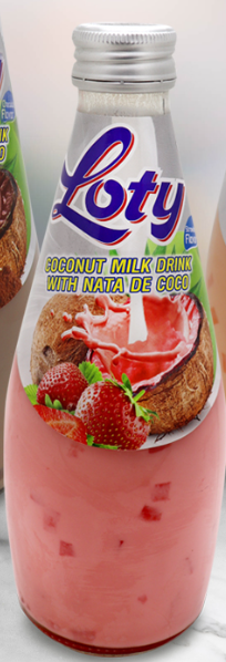 LOTY LECHE DE COCO STRAWBERRY 24/9.8OZ