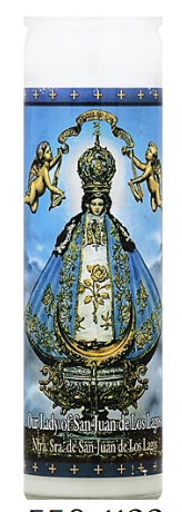 ST JUDE OUR LADY OF SAN JUAN WHT 12/8"