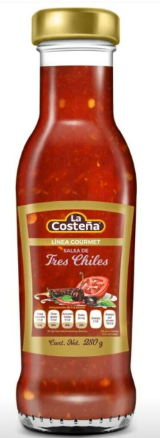 LA COSTENA GOURMET SALSA TRES CHILES 12/16.7OZ