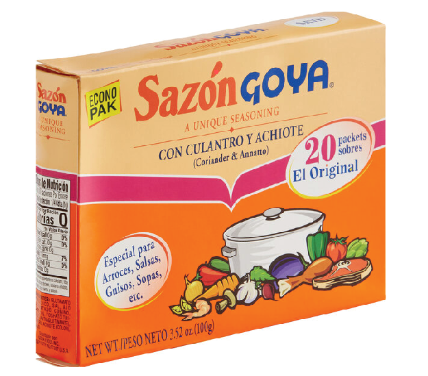 GOYA SAZON CULANTRO ACHIOTE 18/3.52OZ