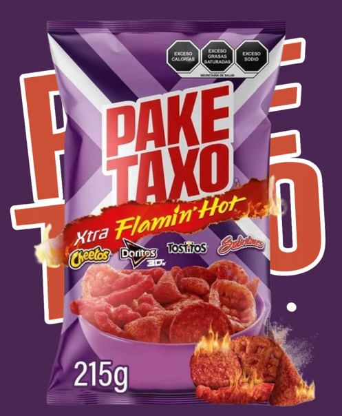 SABRITAS PAKETAXO FLAMIN HOT MORADO 12/215G