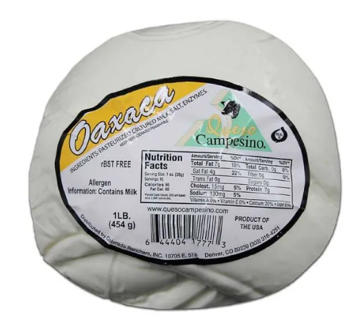 CAMPESINO QUESO OAXACA 3/5LB RW