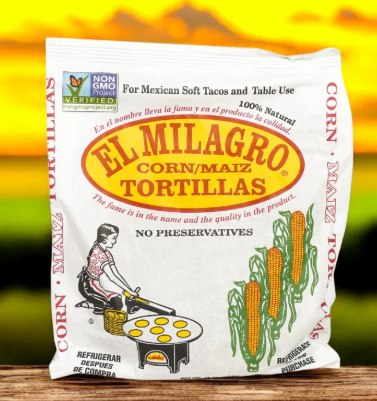 EL MILAGRO CORN TORTILLA AMARILLA 16/36CT