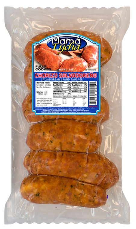 MAMA LYCHA CHORIZO SALVADORENO COCIDO 12/14OZ