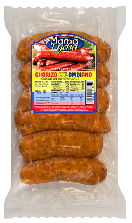 MAMA LYCHA CHORIZO COLOMBIANO COCIDO 12/14OZ