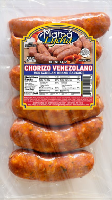 MAMA LYCHA CHORIZO VENEZOLANO COCIDO 12/14OZ