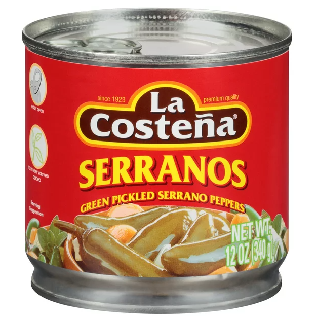 LA COSTENA SERRANO PEPPER 12/12OZ