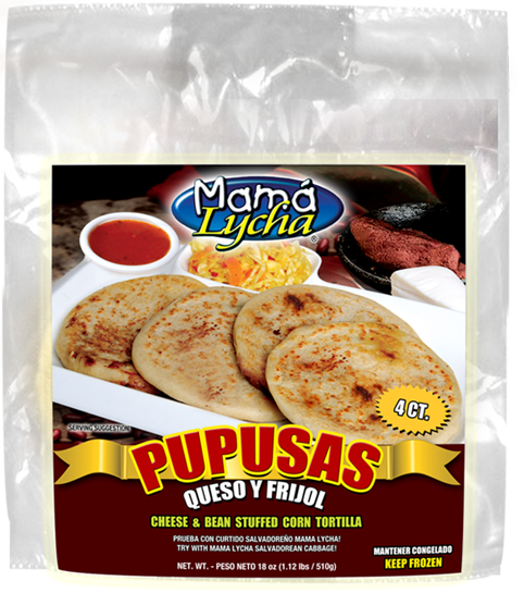 MAMA LYCHA PUPUSAS QUESO Y FRIJOL (4PK) 12/18OZ