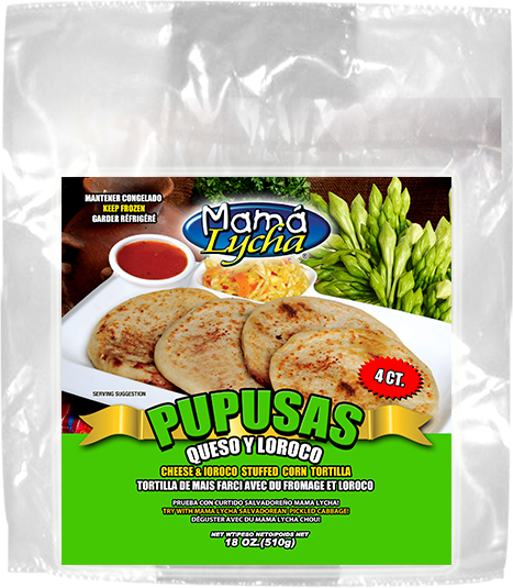 MAMA LYCHA PUPUSAS DE QUESO Y LOROCO (4PK) 12/18OZ