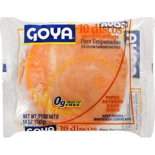 GOYA 5" YELLOW EMPANADA PASTRY DOUGH DISCO 24/14OZ