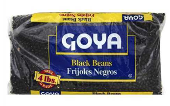 GOYA BLACK BEANS 6/4LB