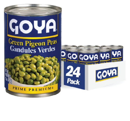 GOYA GREEN PIGEON PEAS 24/15OZ