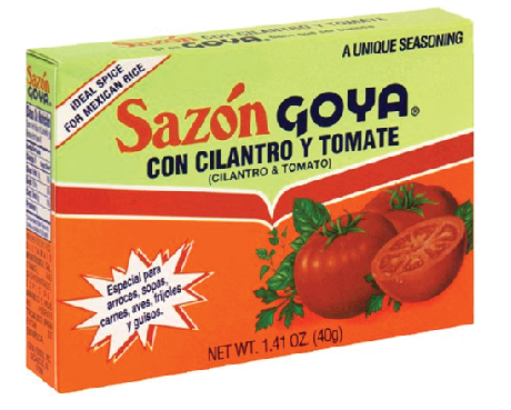 GOYA SAZON CILANTRO Y TOMAT 36/1.41OZ