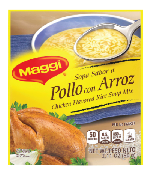 MAGGI SOUP POLLO Y ARROZ 24/1.94OZ